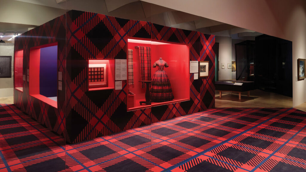 The exhibition captures the spirit of tartan at V&A Dundee Image: Ruth Clark