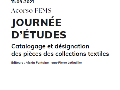 Actes de la Journée d’études ACORSO & FEMS 202